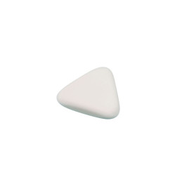 Radiera CNX BG-ER052, triunghi, 45x45mm, alb
