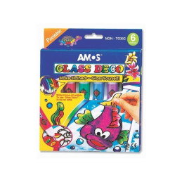 Set creatie AMOS GD10P6, Glass Deco, 6 culorix10.5ml
