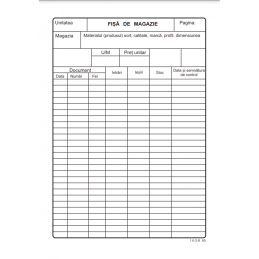 Tipizat - fisa magazie - A5, 120g/mp