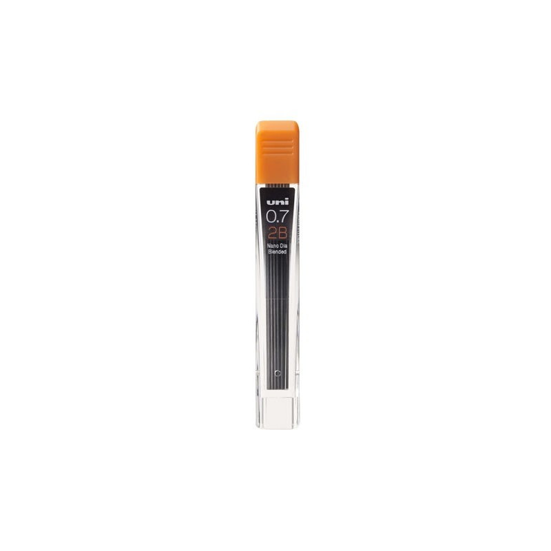 Mine creion mecanic UNI Nano Dia UL07-102ND, 0.7mm, 2B, set 12 buc Mine creion mecanic UNI Nano Dia UL07-102ND, 0.7mm, 2B, set 12 buc