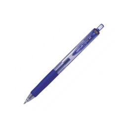 Pix cu gel Uni-ball Signo UMN-138, 0.38mm, cu mecanism, corp albastru semitransparent, grip cauciucat, scris albastru