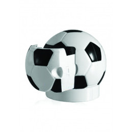 Ascutitoare electrica Eagle EG-5012, alimentare 4 baterii AA neincluse, 1 orificiu, 8mm, model minge fotbal, plastic, alb-negru