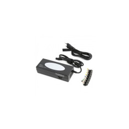 Incarcator laptop Omega, cu 8 conectori si USB, max 120W, input 100-240V 50-60Hz, output 5V 1A, 15-24V 2-4.1A, OZU120SE, 41965