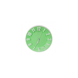Ceas de perete Platinet PZTGC / 42991, Today, rotund, 30.5x30.5x5cm, verde, afisaj analogic cu cifre arabe, quartz