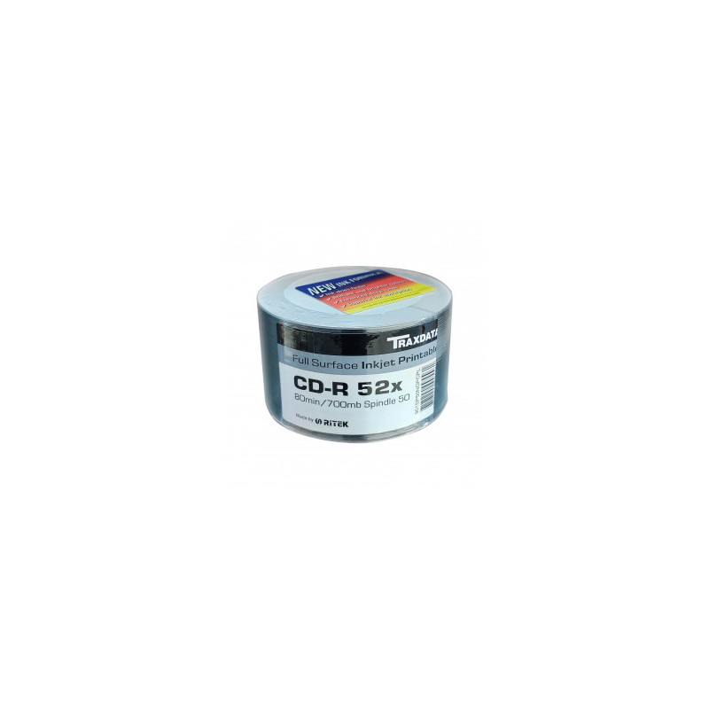 CD TRAXDATA RITEK PRINTABIL 52X 50/PA CD TRAXDATA RITEK PRINTABIL 52X 50/PA