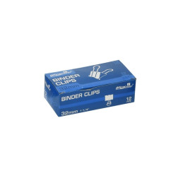 Clipsuri metalice Office Cover RM32, 32mm, negre, cutie 12 buc