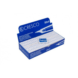 Patroane cerneala scurte (rezerve) Cresco 80021, cerneala albastra, set 6 buc