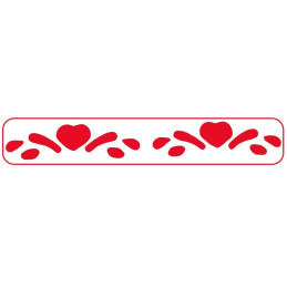 Perforator hobby - inima + ramuri, pentru margine, CNX, JF-829M / 2/3/8/9