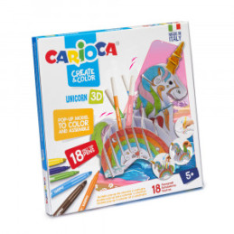 SET 3D + 18 CARIOCI UNICORN CARIOCA 42986