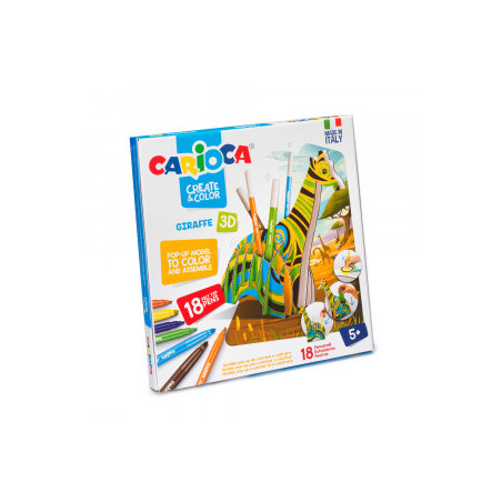 SET 3D + 18 CARIOCI GIRAFA CARIOCA 42901