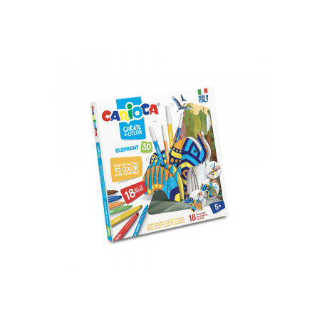 SET 3D + 18 CARIOCI ELEFANT CARIOCA 42902