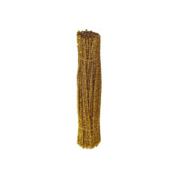 Accesorii creatie - sarma plusata, auriu, cu sclipici, set 25 buc, Colorarte