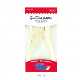 HARTIE QUILLING AA ALB 42.5X0.5CM 100/SET DACO HQ100W
