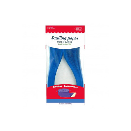 HARTIE QUILLING AA ALBASTRU 42.5X0.5CM 100/SET DACO HQ100A