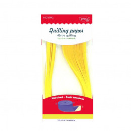 HARTIE QUILLING AA GALBEN 42.5X0.5CM 100/SET DACO HQ100G