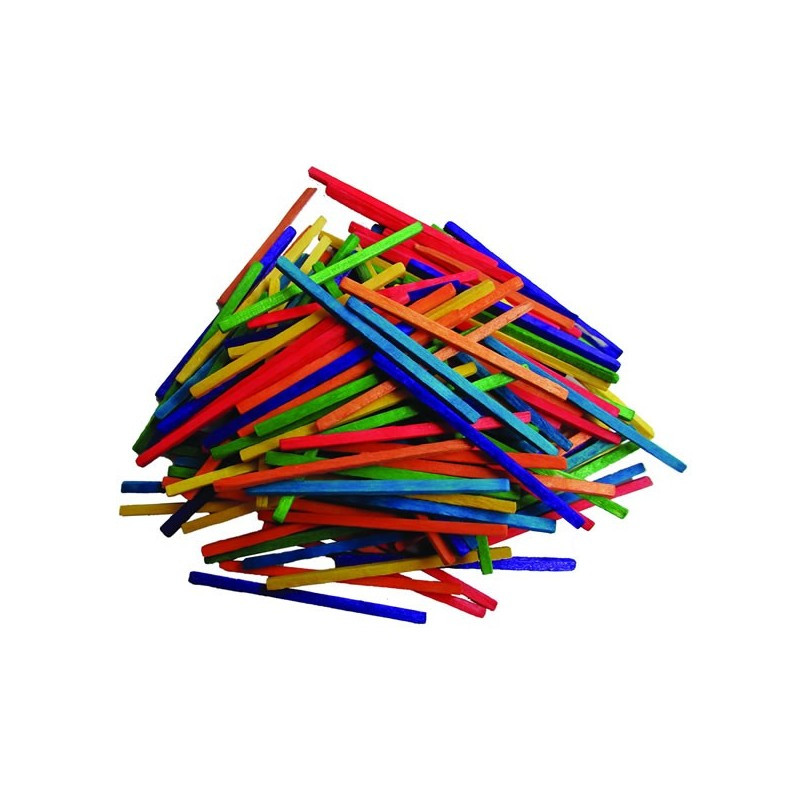 Accesorii creatie - lemn - betisoare mici chibrit, diverse culori, set 150 buc, Colorarte Accesorii creatie - lemn - betisoare mici chibrit, diverse culori, set 150 buc, Colorarte