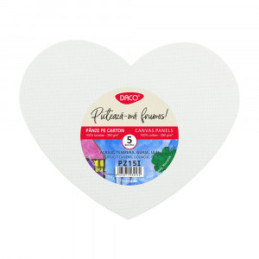 PANZA PICTURA PE CARTON SET 5 INIMA PZ15I