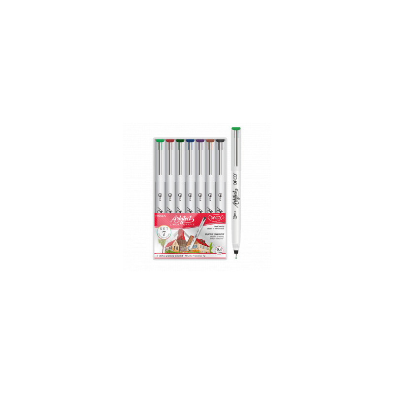 PIX DACO LINER GRAFIC ARHITECT COLOR SET 7 PX5507C PIX DACO LINER GRAFIC ARHITECT COLOR SET 7 PX5507C
