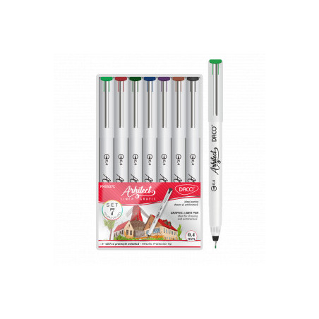 PIX DACO LINER GRAFIC ARHITECT COLOR SET 7 PX5507C