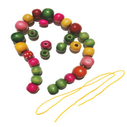 Accesorii creatie - lemn - bratara diverse forme, colorat, Colorarte, FS-M2