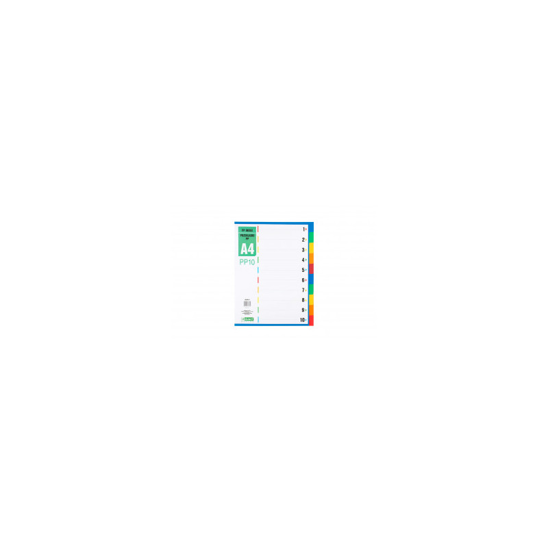 INDEX PLASTIC A4 1-10 D.RECT 009401 INDEX PLASTIC A4 1-10 D.RECT 009401