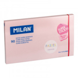 BLOC NOTES ADEZIV 126X76 ROZ PAL SUPER STICKY PASTEL MILAN 41721P890