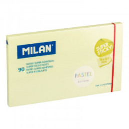 BLOC NOTES ADEZIV 126X76 GALBEN PAL SUPER STICKY PASTEL MILAN 41721P090