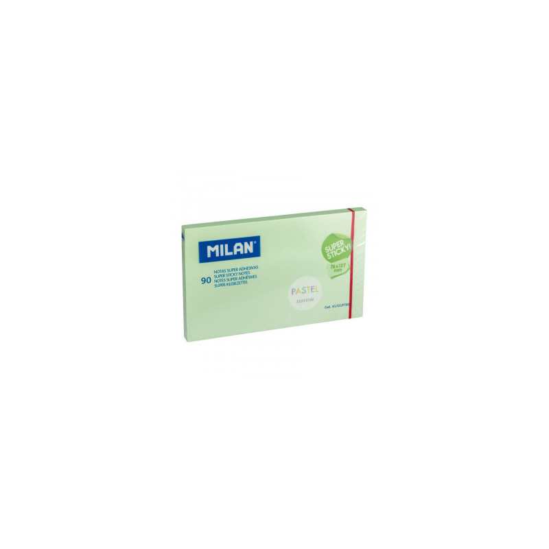 BLOC NOTES ADEZIV 126X76 VERDE PAL SUPER STICKY PASTEL MILAN 41721P790 BLOC NOTES ADEZIV 126X76 VERDE PAL SUPER STICKY PASTEL MILAN 41721P790