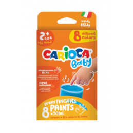 ACUARELE FINGER 8X50 ML CARIOCA BABY 43174