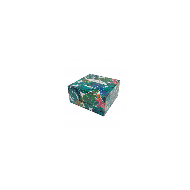 CUB HARTIE ALB CU SUPORT CARTON TROPICAL LEAVES CUB HARTIE ALB CU SUPORT CARTON TROPICAL LEAVES