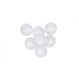 Accesorii creatie - polistiren - sfera, alb, 4.5cm, set 6 buc, Colorarte