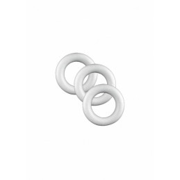 Accesorii creatie - polistiren - cerculete mici, alb, 8cm, set 6 buc, Colorarte