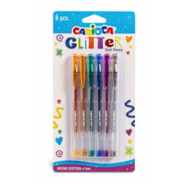 PIX GEL GLITTER SET 6 CARIOCA 42165