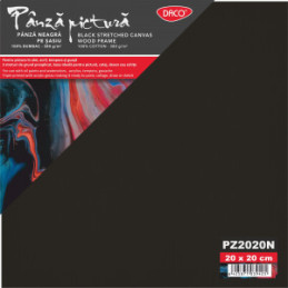 PANZA PICTURA NEAGRA PE SASIU 20X20CM DACO PZ2020N