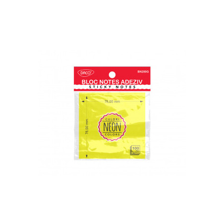 kidsmagicstore.ro|BLOC NOTES ADEZIV 76X76 GALBEN NEON DACO BN200G2,82 lei2,54 leiNoutati