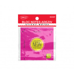 BLOC NOTES ADEZIV 76X76 FUCSIA NEON DACO BN200F