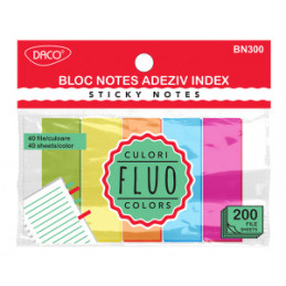 BLOC NOTES ADEZIV INDEX 5 CUL 50X20 DACO BN300