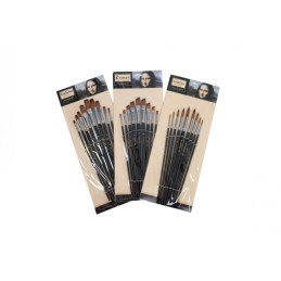 Pensula Cnx Bomei 802, varf lat oblic, set 9 buc