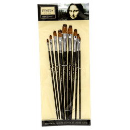 Pensula Cnx Bomei 803, varf semirotund, set 9 buc