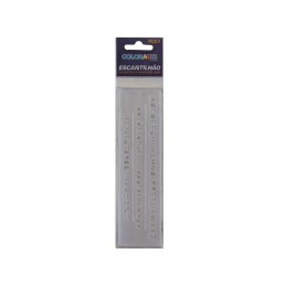 Sablon Colorarte, 15cm, cifre si litere, plastic, blister