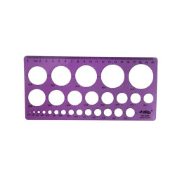 Sablon Colorarte 2088, cerculete, plastic