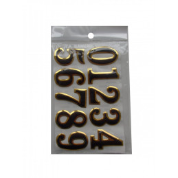 Cifre adezive 0-9 CNX, 4x2.5cm, plastic