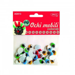 ACCESORII CRAFT - AD013 OCHI MOBILI COLORATI
