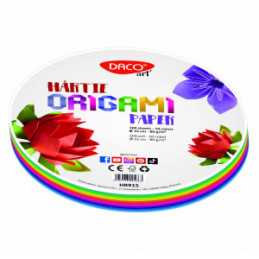 HARTIE ORIGAMI ROTUNDA 15CM 100/SET DACO HR915