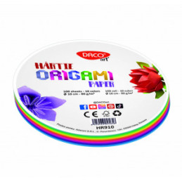HARTIE ORIGAMI ROTUNDA 10CM 100/SET DACO HR910