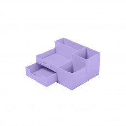 SUPORT BIROU 5 COMPARTIMENTE PLASTIC LILA ECADA 95105L