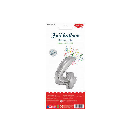kidsmagicstore.ro|BALON FOLIE CIFRA 4 ARGINTIU 40 CM DACO BL404AG2,87 lei2,59 leiNoutati