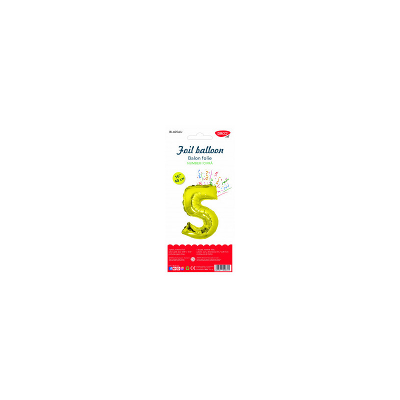 kidsmagicstore.ro|BALON FOLIE CIFRA 5 AURIU 40 CM DACO BL405AU2,87 lei2,59 leiNoutati
