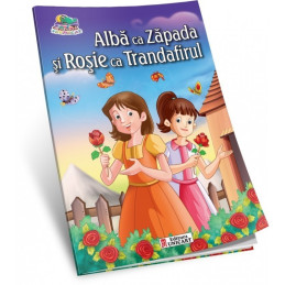 Carte de colorat A5, Cu poveste - Alba ca zapada si Rosie ca trandafir, Unicart