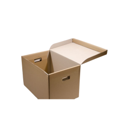 Container arhivare PAFF CA399-3N, capac fix, 520x330x330mm, carton, natur, pentru 6 bibliorafturi